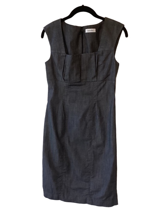 Calvin Klein Dresses & Skirts - Calvin Klein Gray Sleeveless Sheath Dress XS/S Lightweight  Careerwear